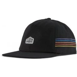 Patagonia Line Logo Ridge Stripe Funfarer Cap - Black