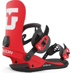 Union Strata Snowboard Bindings Red - 2024